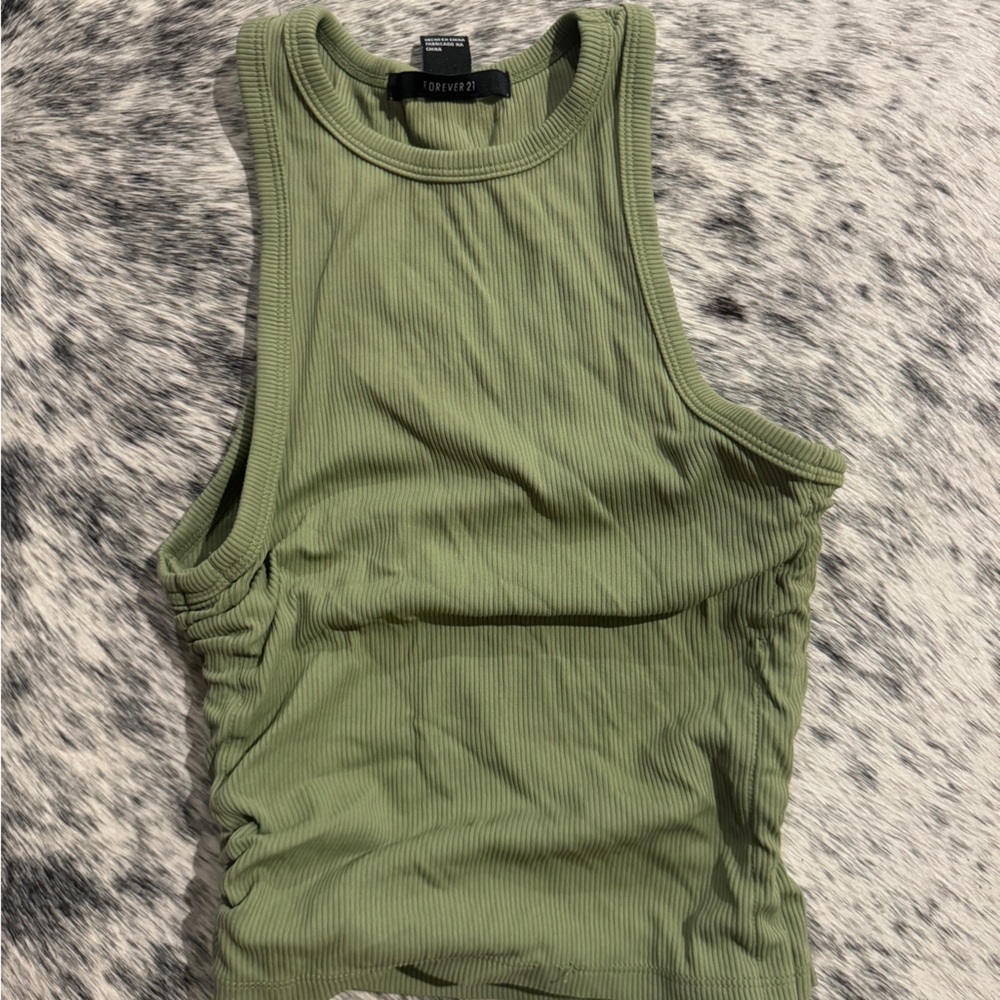 Green Scrunched top